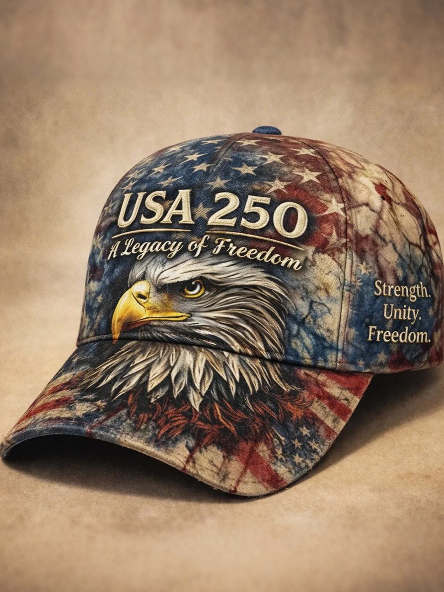 250th Anniversary of the Founding of the United States Printed Baseball Cap