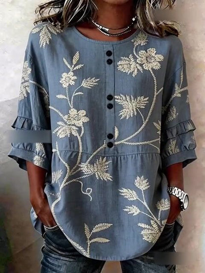 Women'S Casual Printed Top