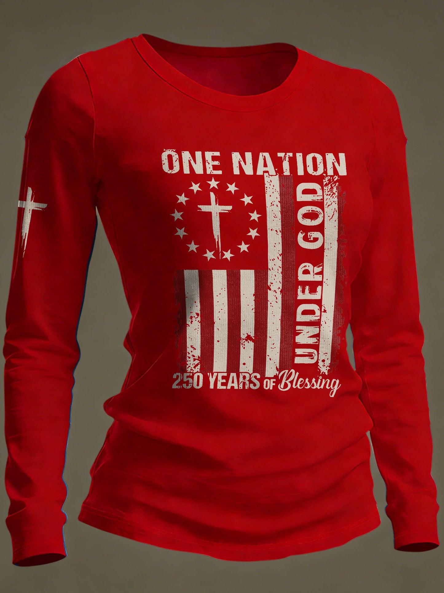 Women's Casual Print Long-Sleeve T-Shirt