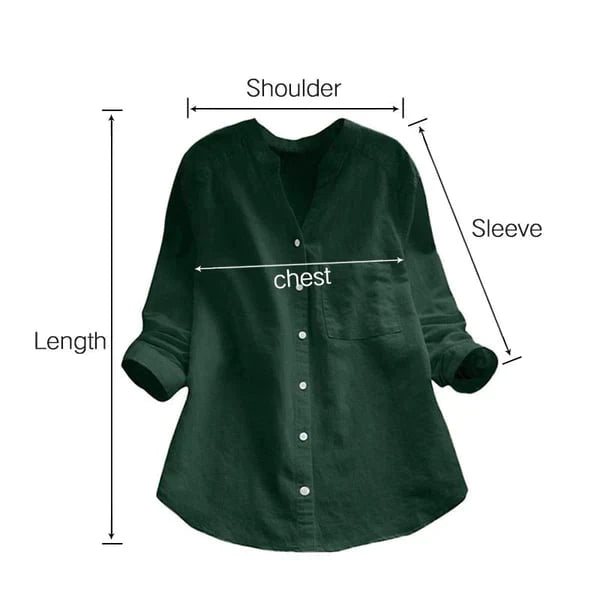 Casual Linen-Cotton Blouse