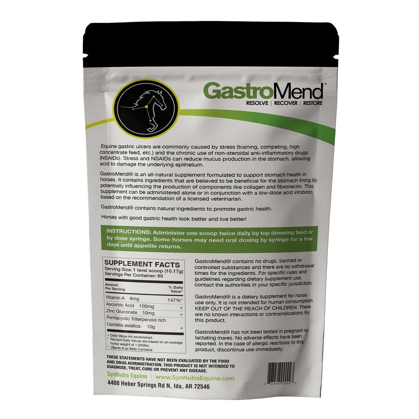 SynNutra Equine GastroMend Powder