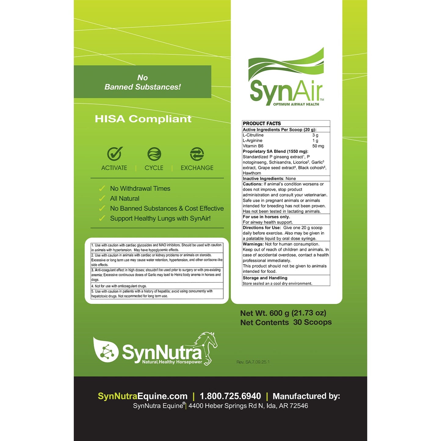 SynNutra Equine SynAir Powder