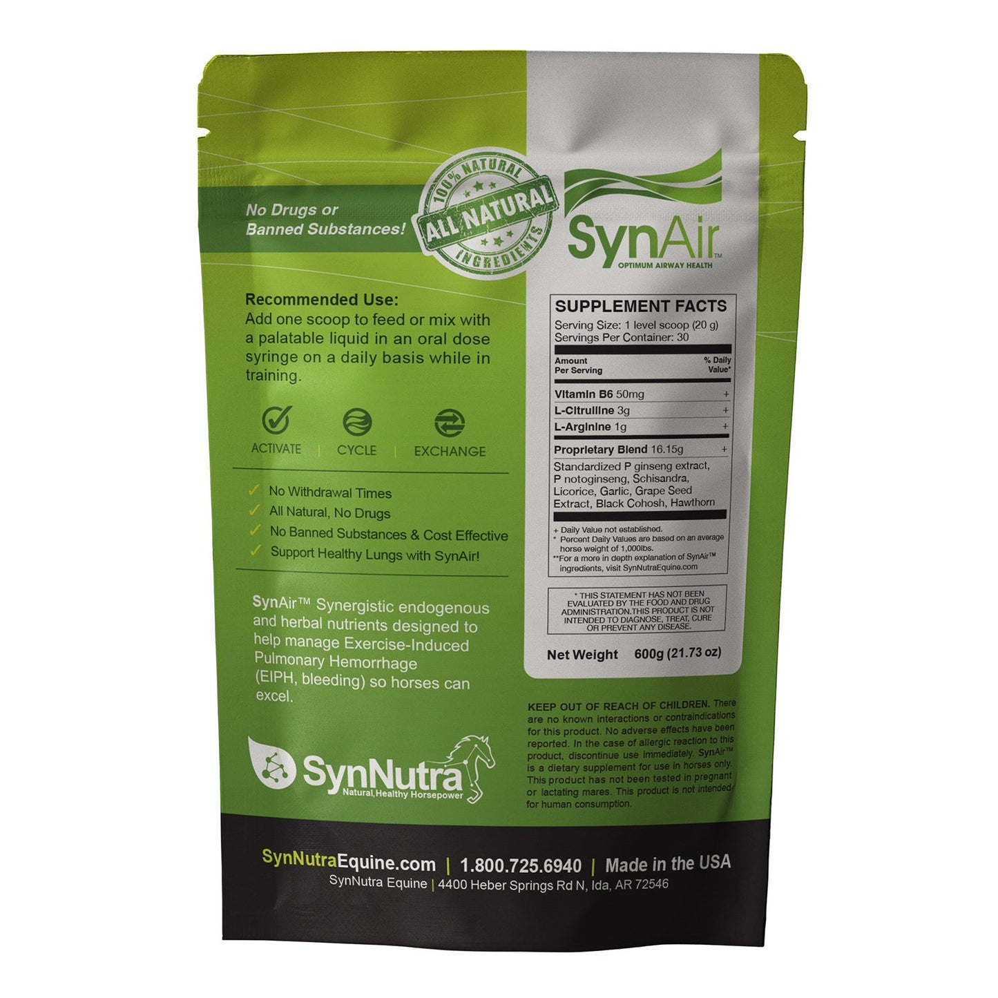 SynNutra Equine SynAir Powder
