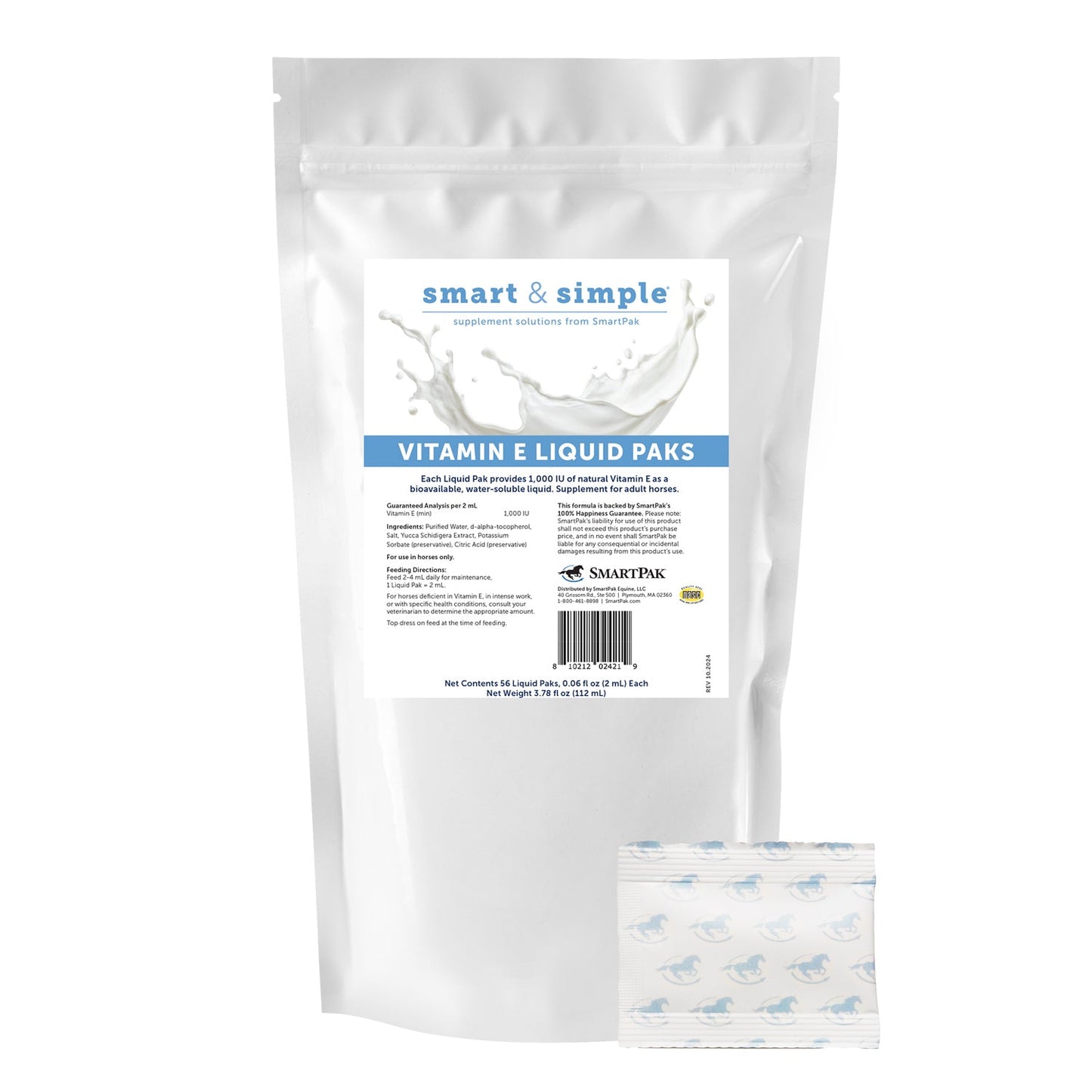 SmartEquine Smart & Simple Vitamin E Liquid–56 Liquid Packs