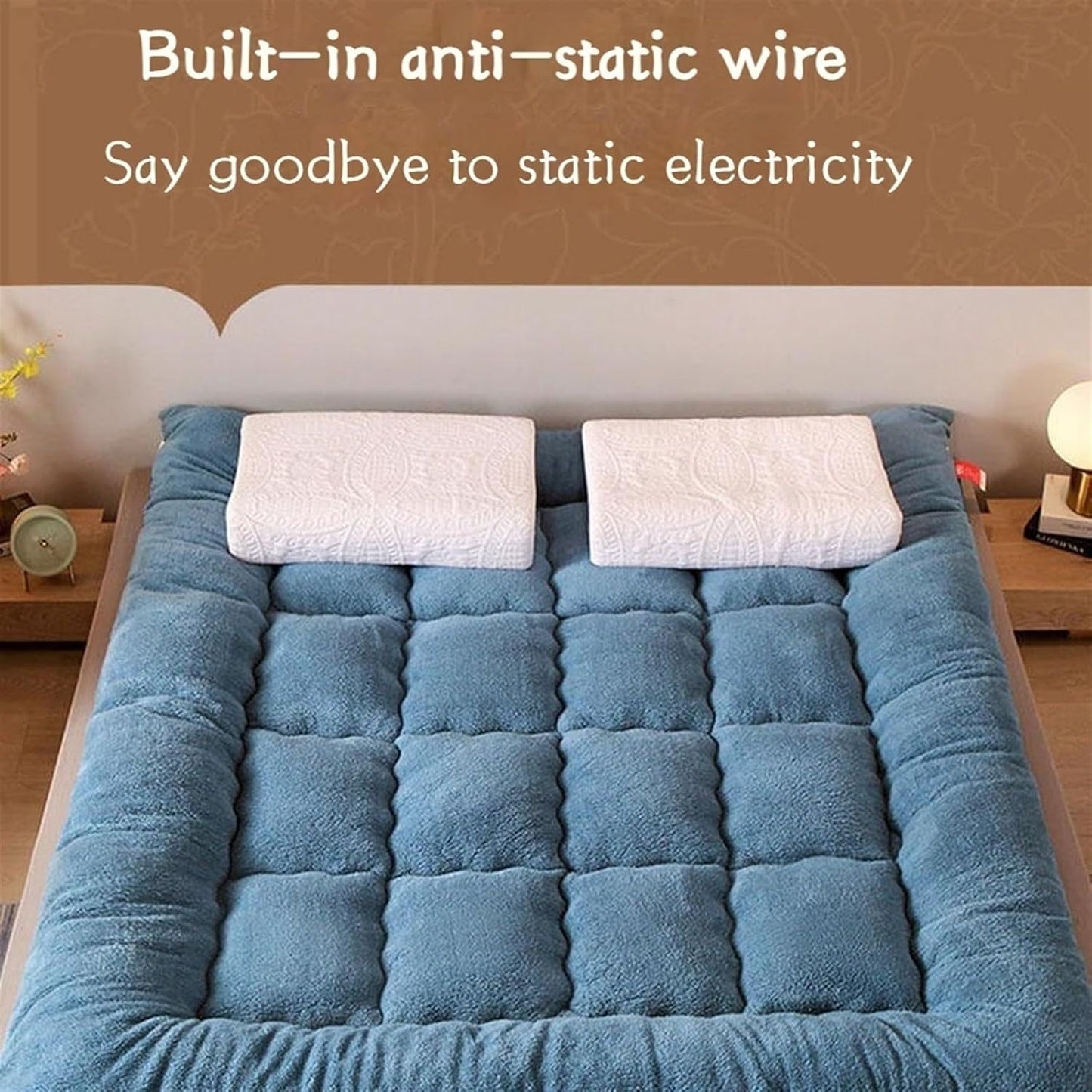 Folding Roll Up Mattress Sleeping Pad, Camping Portable Mattress, Sofa Bed Mattress, Double Plush Single Twin Mattress