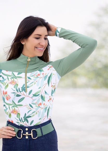 Novella Equestrian The Peaches Long-Sleeve Sun Shirt