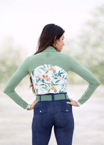 Novella Equestrian The Peaches Long-Sleeve Sun Shirt