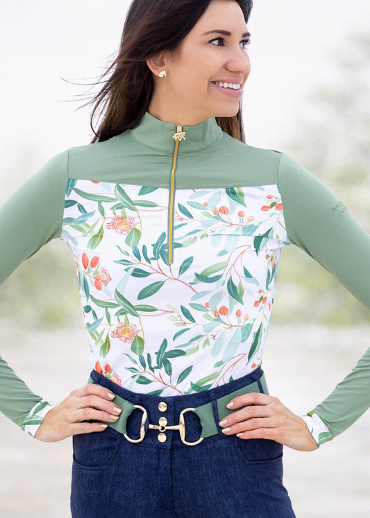 Novella Equestrian The Peaches Long-Sleeve Sun Shirt