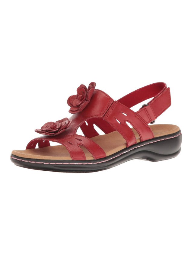 3D Floral Hollow Breathable Casual Velcro Sandals