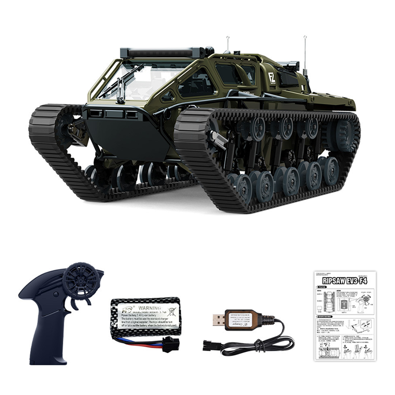 1/12 Military Tracked Off-Road Remote Control Tank - JJY38