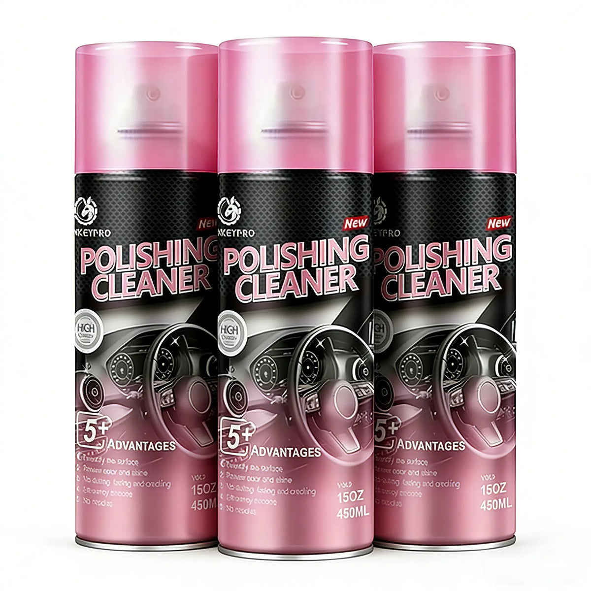 Car Interior Protectant Spray For Leahter and plastic One-Step Tire Shine Spray for Precise, Even Shine and Minimal Overspray ,15oz