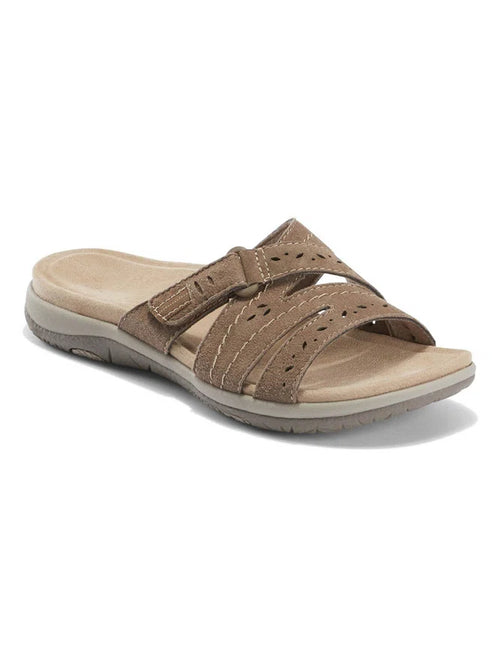 Leather Soft Footbed Orthopedic Arch-Support Slippers