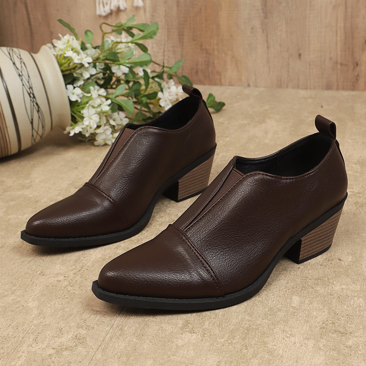 Women's Comfortable slip-on Ankle Boots