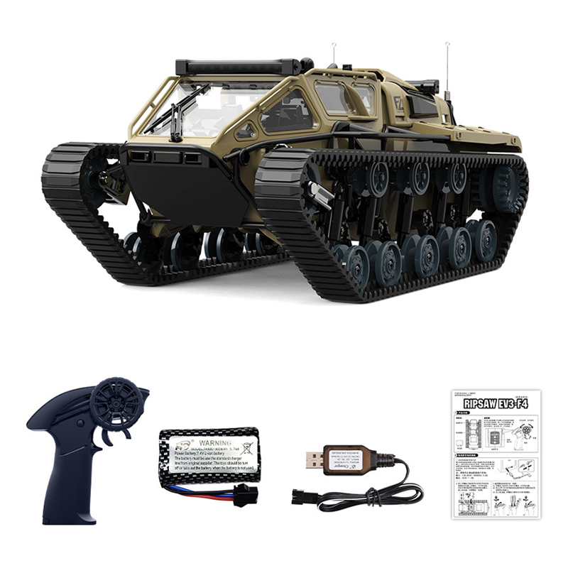 1/12 Military Tracked Off-Road Remote Control Tank - JJY38