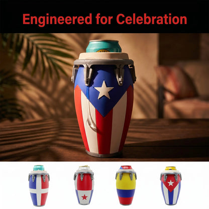 Conga Style Can Holder, 3D Printed 12oz Can Stand, Portable Drink Carrier, Unique Beverage Rack, Perfect for Parties and Festivals