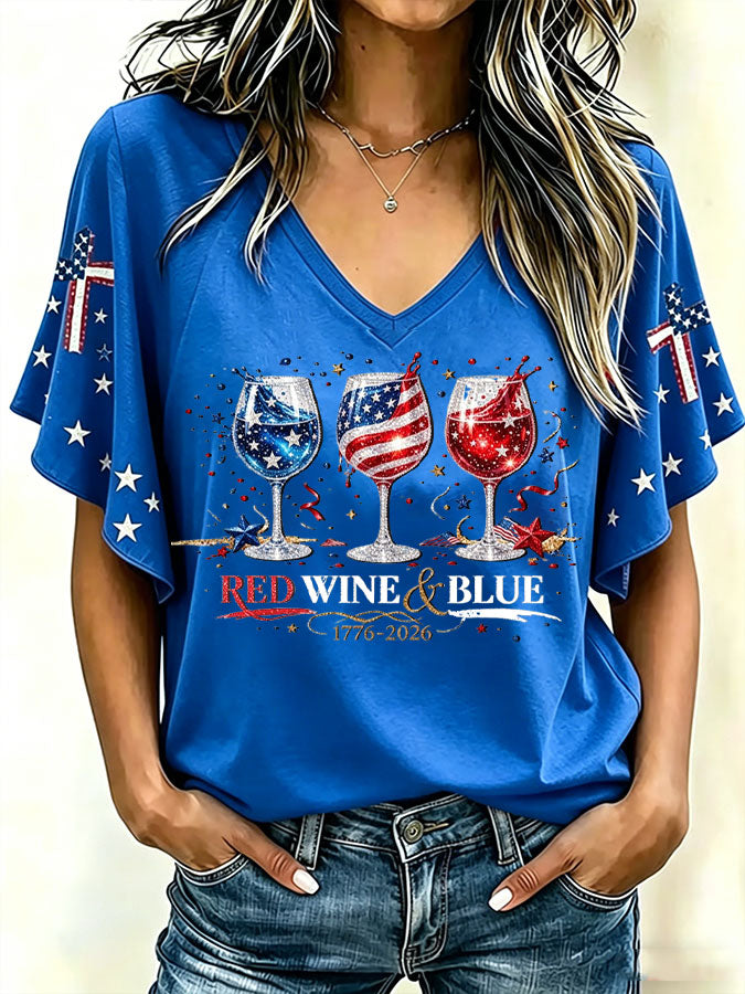 Women'S 250Th Anniversary Printed Casual Top