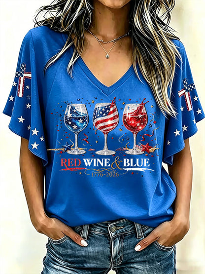 Women'S 250Th Anniversary Printed Casual Top
