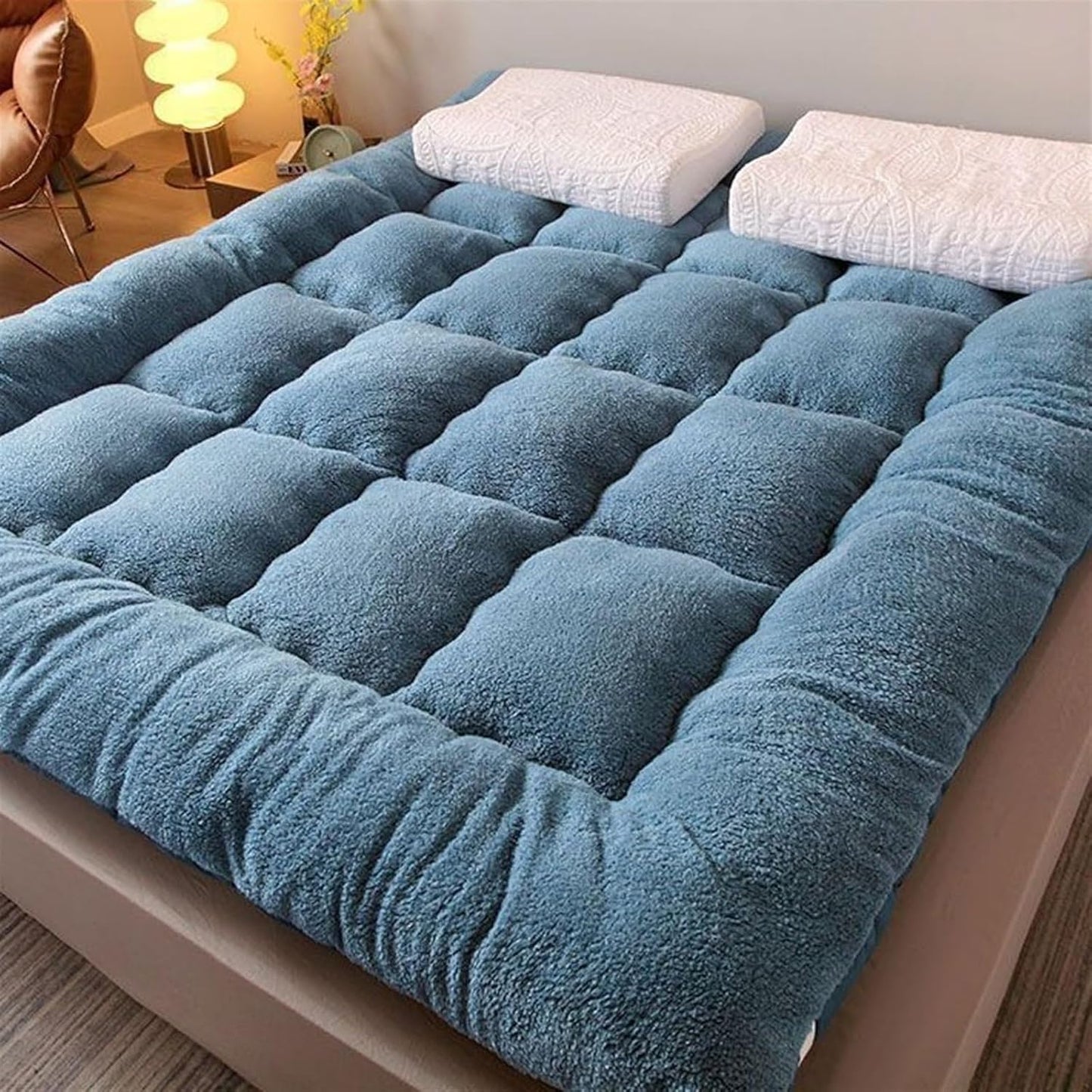 Folding Roll Up Mattress Sleeping Pad, Camping Portable Mattress, Sofa Bed Mattress, Double Plush Single Twin Mattress