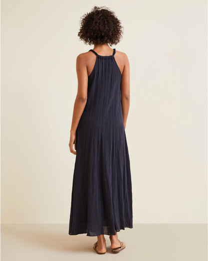 COTTON GAUZE LONG COVER-UP