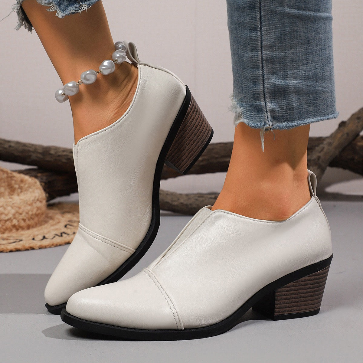 Women's Comfortable slip-on Ankle Boots