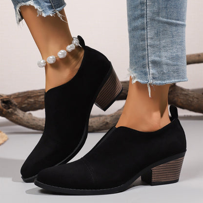 Women's Comfortable slip-on Ankle Boots
