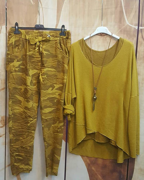 Summer Round Neck Comfortable Two Piece Suit