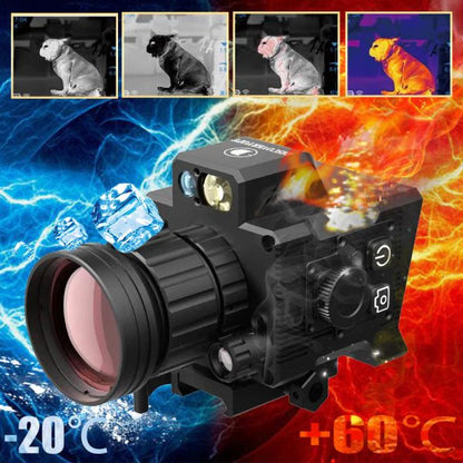 See in total darkness- Infrared WIFI Shockproof Hunting Clip-on Thermal