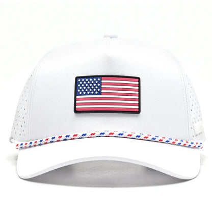 Curves and Clubs American Golf Hat - USA FLAG HAT - ONE SIZE FITS ALL GOLF HAT