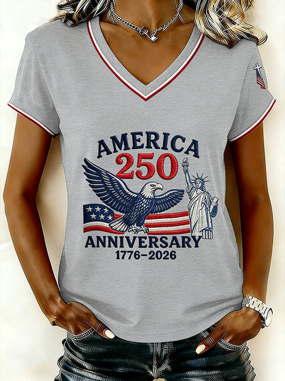 Women's Vintage America 250th Anniversary Faith Print T-Shirt