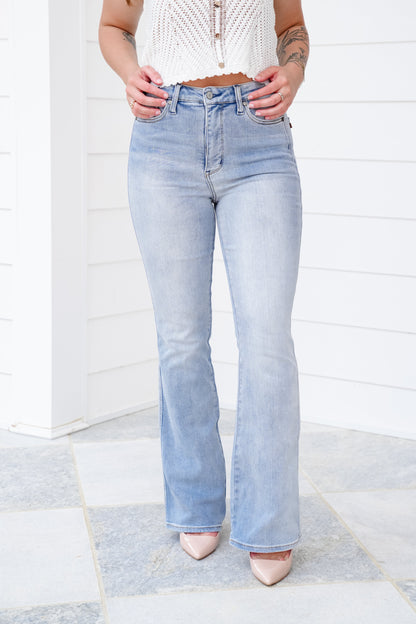 Sweet Caroline Choose Your Inseam Light Wash Bootcut Jeans