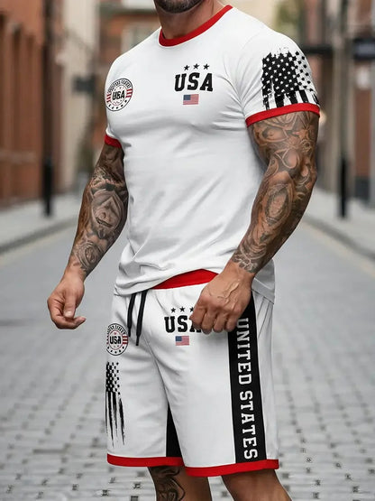 Men's American Flag Shorts