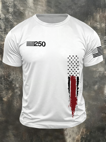 Men's American Anniversary Short-Sleeve Crew Neck T-Shirt