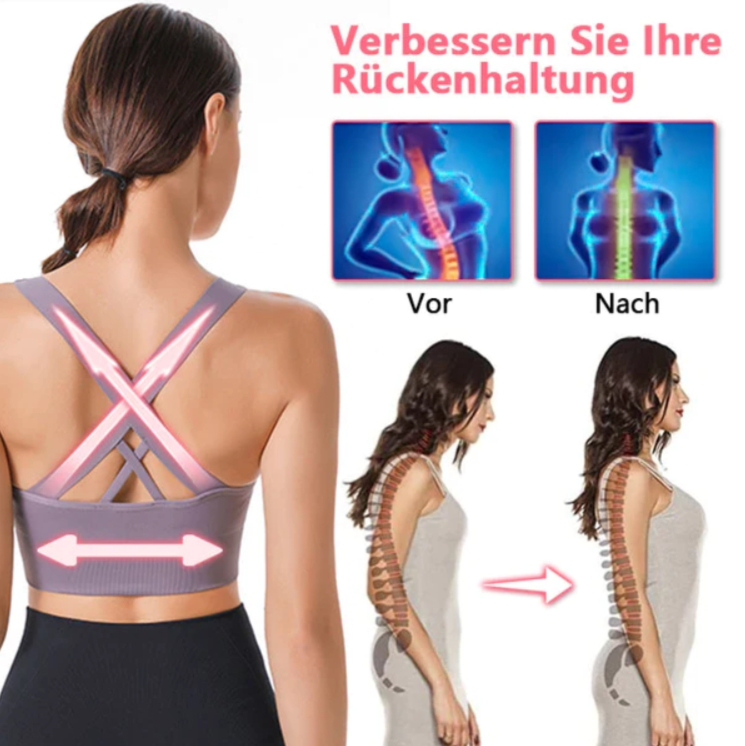 1+1 Gratis | WoweloTM - Gepolsterter Sport-BH mit kreuzförmigem Rücken und Trägern