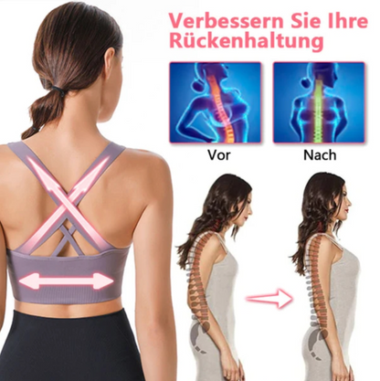 1+1 Gratis | WoweloTM - Gepolsterter Sport-BH mit kreuzförmigem Rücken und Trägern