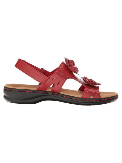 3D Floral Hollow Breathable Casual Velcro Sandals