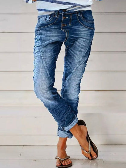 West Style Denim Washing Process Jeans