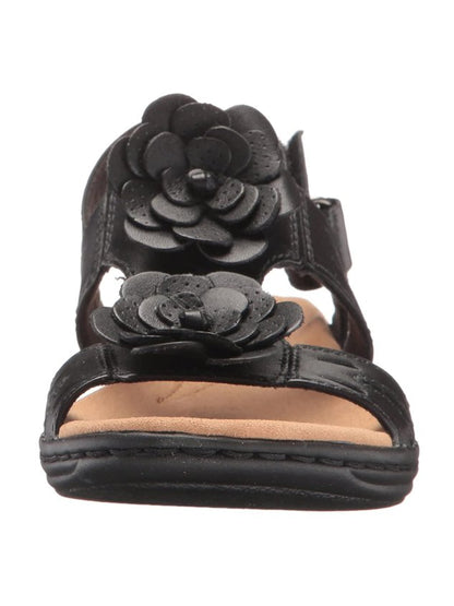 3D Floral Hollow Breathable Casual Velcro Sandals