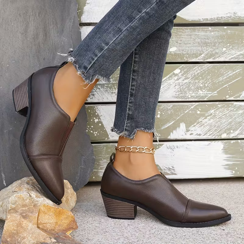 Women's Comfortable slip-on Ankle Boots