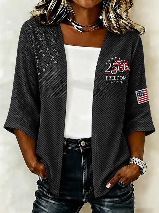 Women'S 250th Anniversary of the United States Patriotic Cardigan