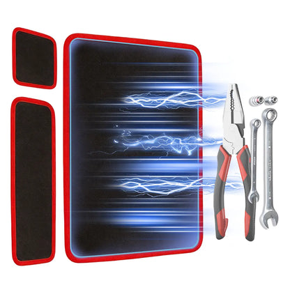 3PC Flexible Magnetic Tool Mat & Tray Holder - Magnetic Tool Tray, Flexible Magnetic Mat, PVC & Non-Slip for Garage Workshop, Auto Repair Tools fathersdaygiftideas fathersdaygift