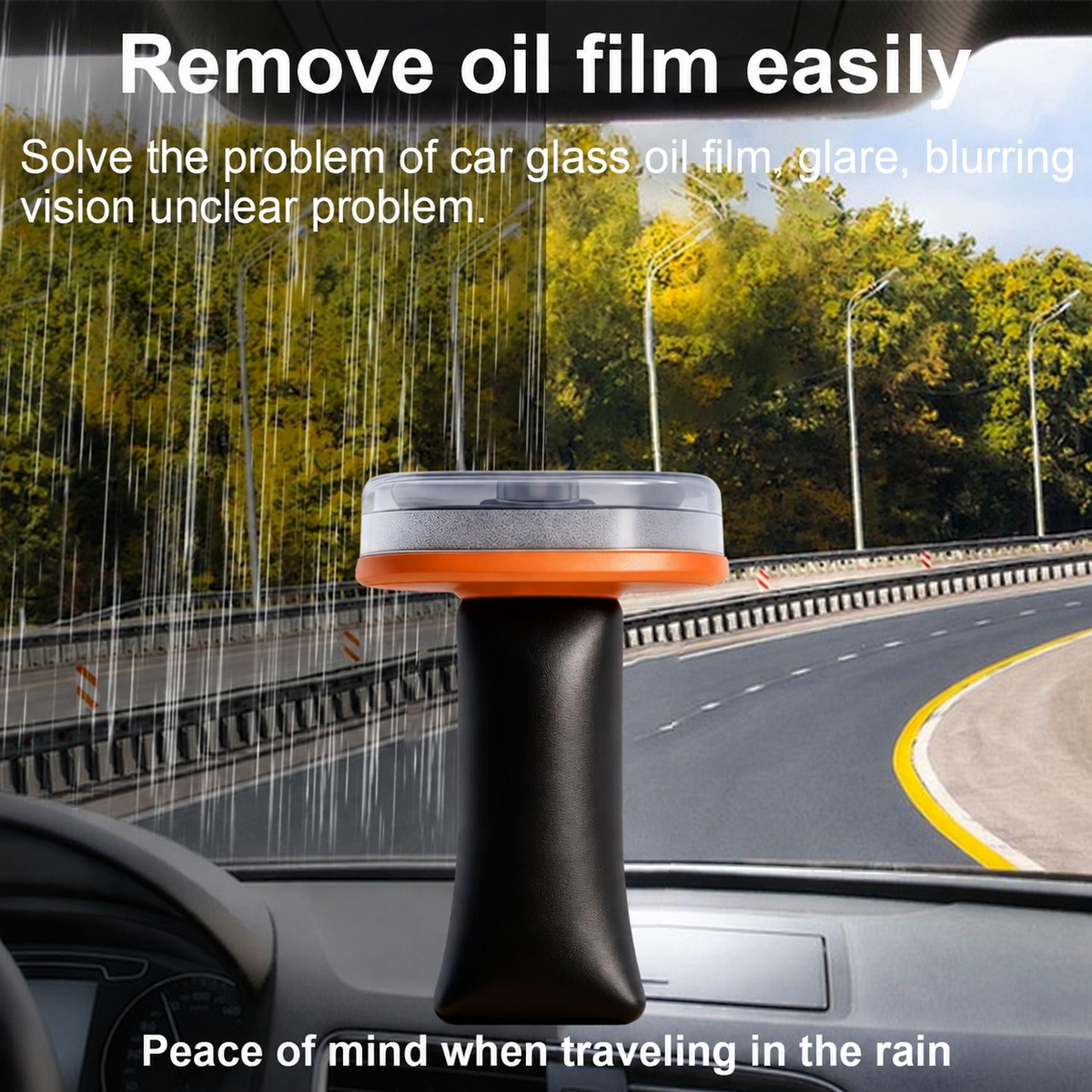 Car-Mounted Handheld Glass Oil Film Remover Paste — Removes Stains Without Leaving a Trace