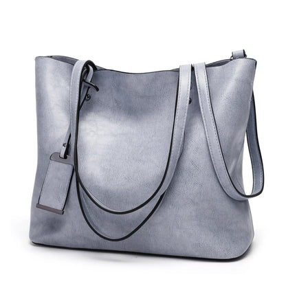 LEATHER CROSSBODY TOTE BAG