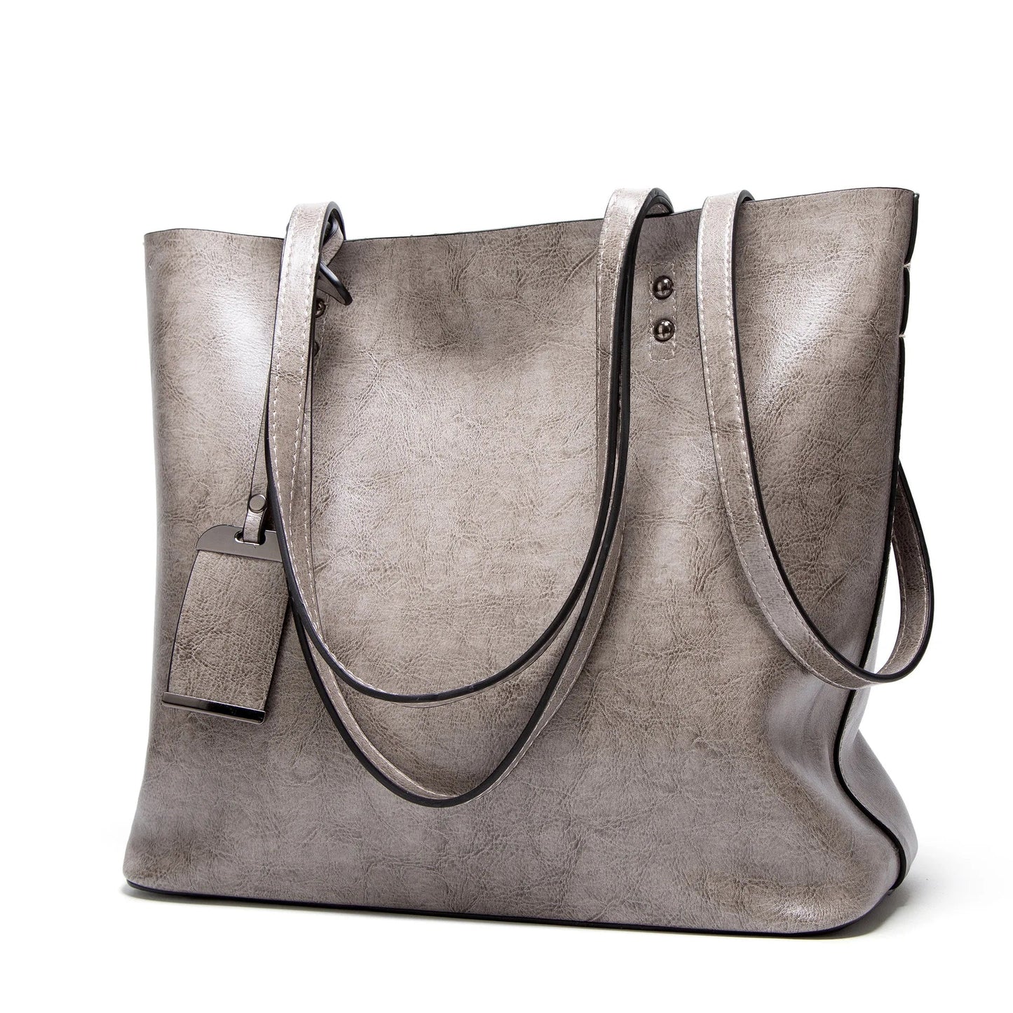 LEATHER CROSSBODY TOTE BAG