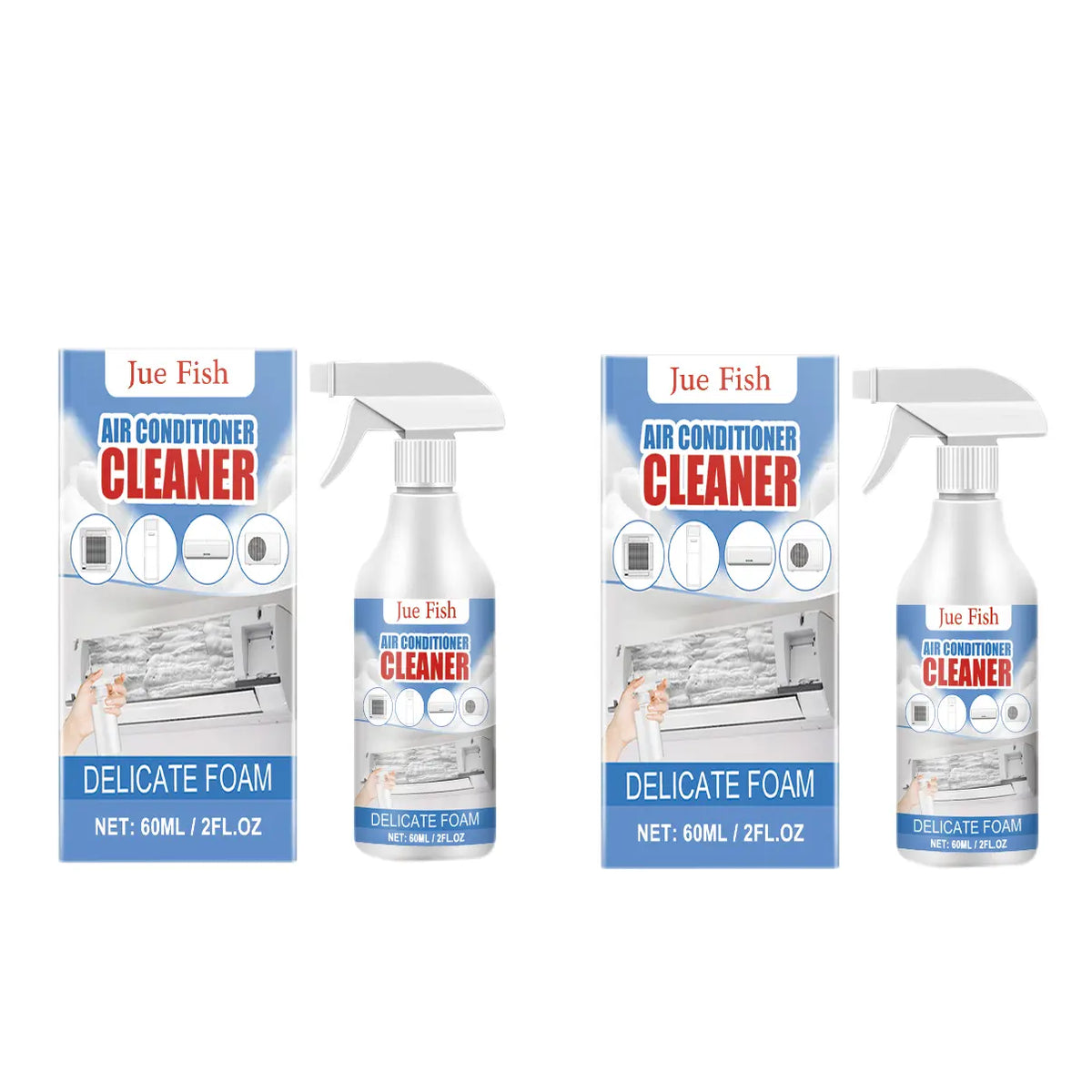 Air Conditioner Cleaner, Household Air Conditioner Hang-Up, Non-Dismantling, Odorless Descaling, Foam Air Conditioner Cleaning