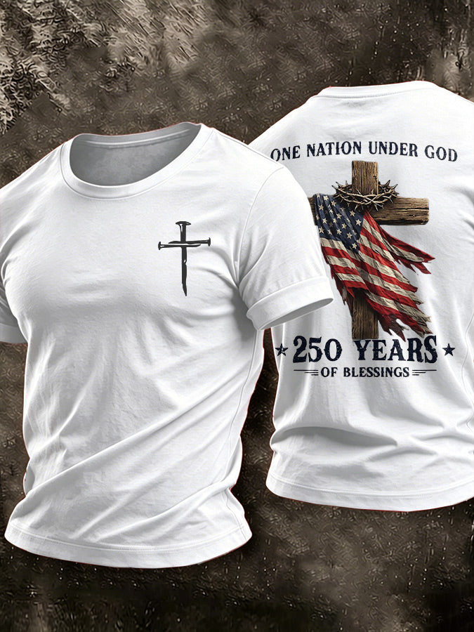 Men'S America Flag Printed Casual T-Shirt