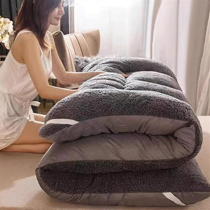 Folding Roll Up Mattress Sleeping Pad, Camping Portable Mattress, Sofa Bed Mattress, Double Plush Single Twin Mattress
