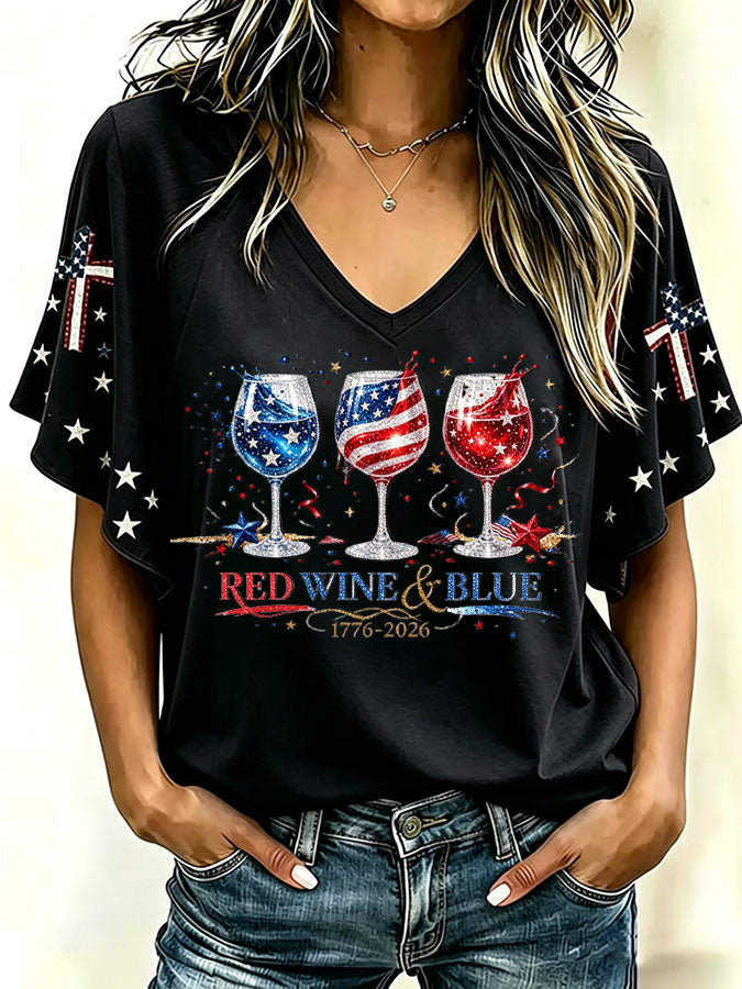 Women'S 250Th Anniversary Printed Casual Top