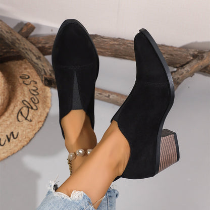 Women's Comfortable slip-on Ankle Boots
