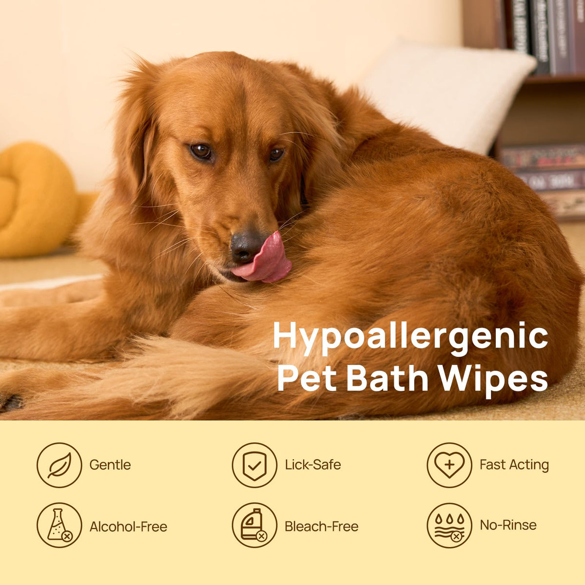Disposable Dog Grooming Wipes (20-Pack) — Specially Designed to Remove Loose Fur, Clean Away Sticky Debris, Eliminate Odors, Moisturize Skin, and Care for Paws