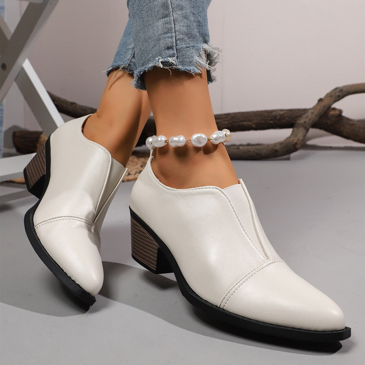 Women's Comfortable slip-on Ankle Boots